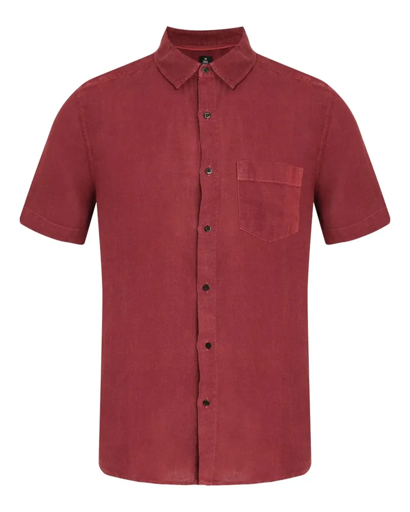 Osklen Kurzärmeliges Hemd mit Brusttasche - Rot Rot
