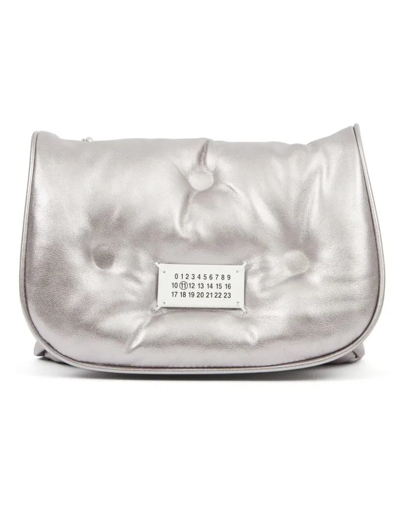 Maison Margiela Glam Slam Flap Schultertasche - Silber Silber