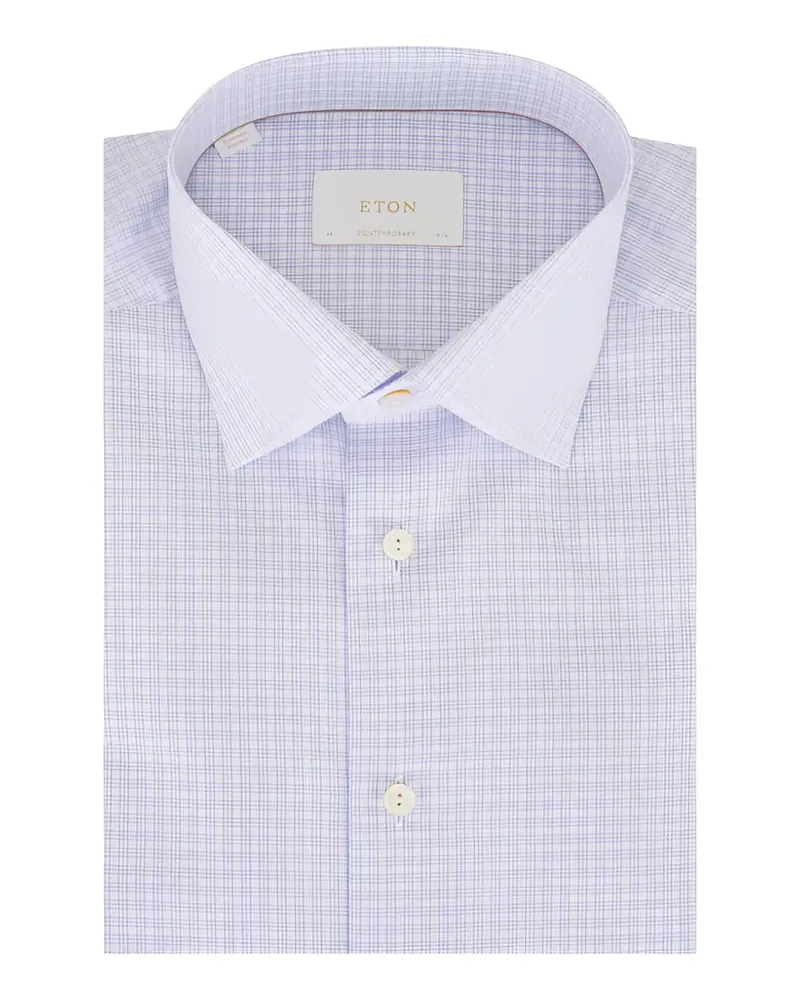 Eton checked shirt - Blau Blau