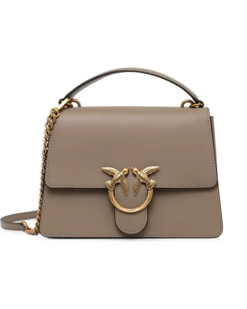 Pinko Love Birds Schultertasche - Nude Nude