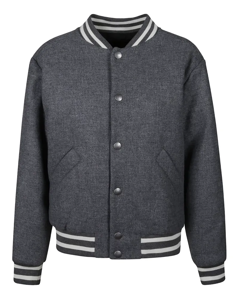 A.P.C. Alizee Snap Bomberjacke mit Streifendetail - Grau Grau