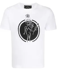 10 Corso Como T-Shirt mit Jungfrau-Print Weiß