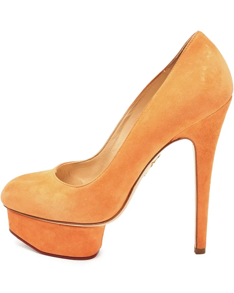 Charlotte Olympia Pre-owned Dolly Pumps 145mm - Orange Orange