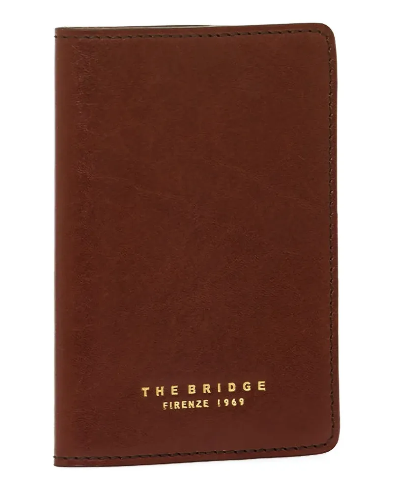 The Bridge Pass-Etui mit Logo - Braun Braun