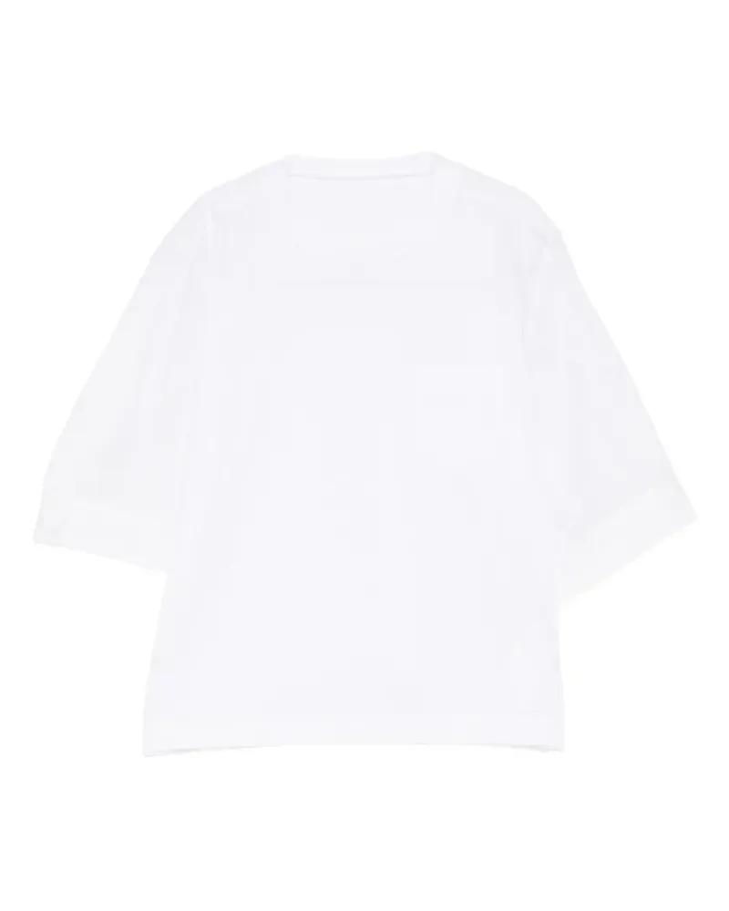 Sacai T-Shirt mit Brusttasche - Weiß Weiß