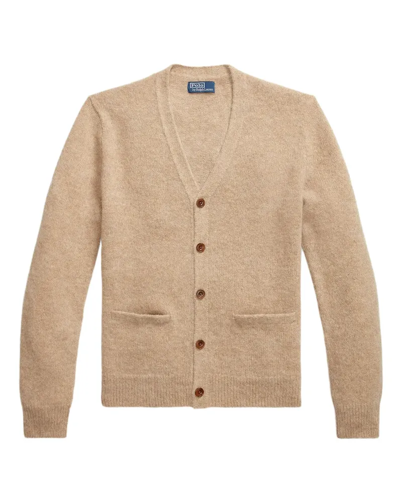 Ralph Lauren elbow-patch cardigan - Nude Nude