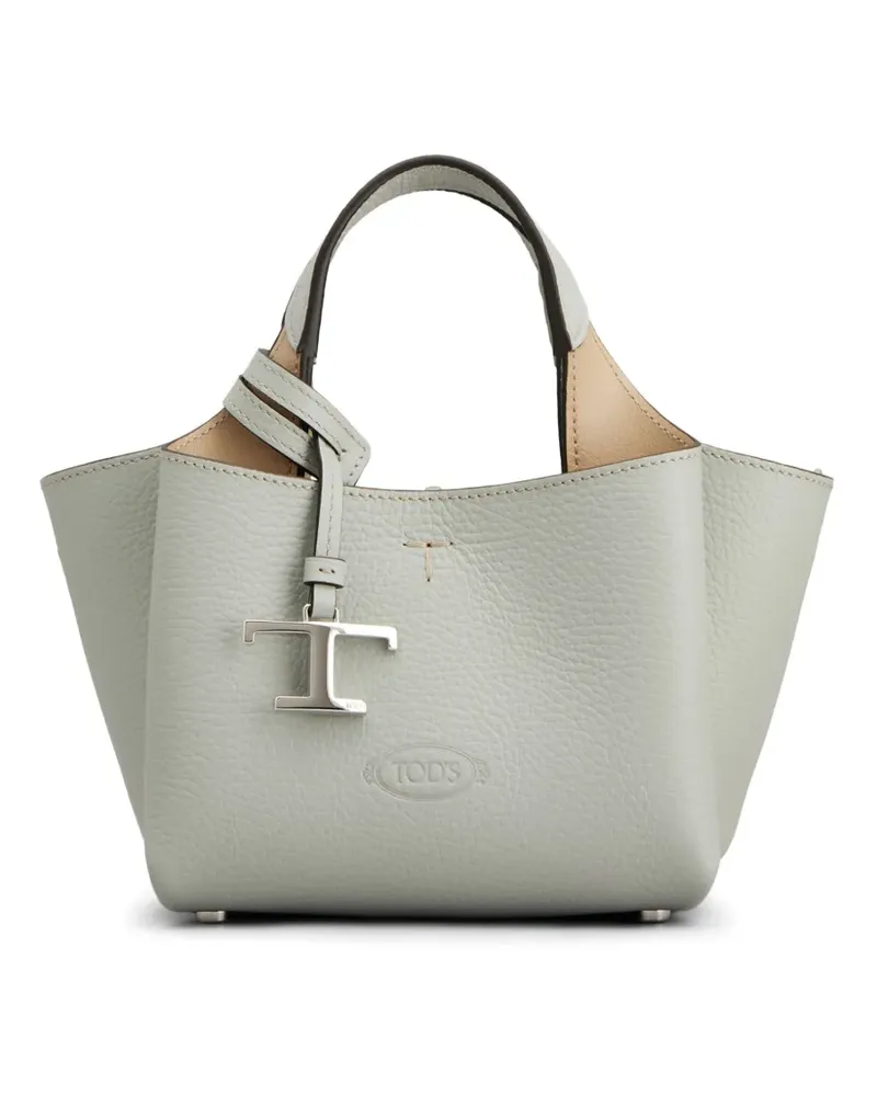 TOD'S Mini-Tasche aus Leder - Grau Grau