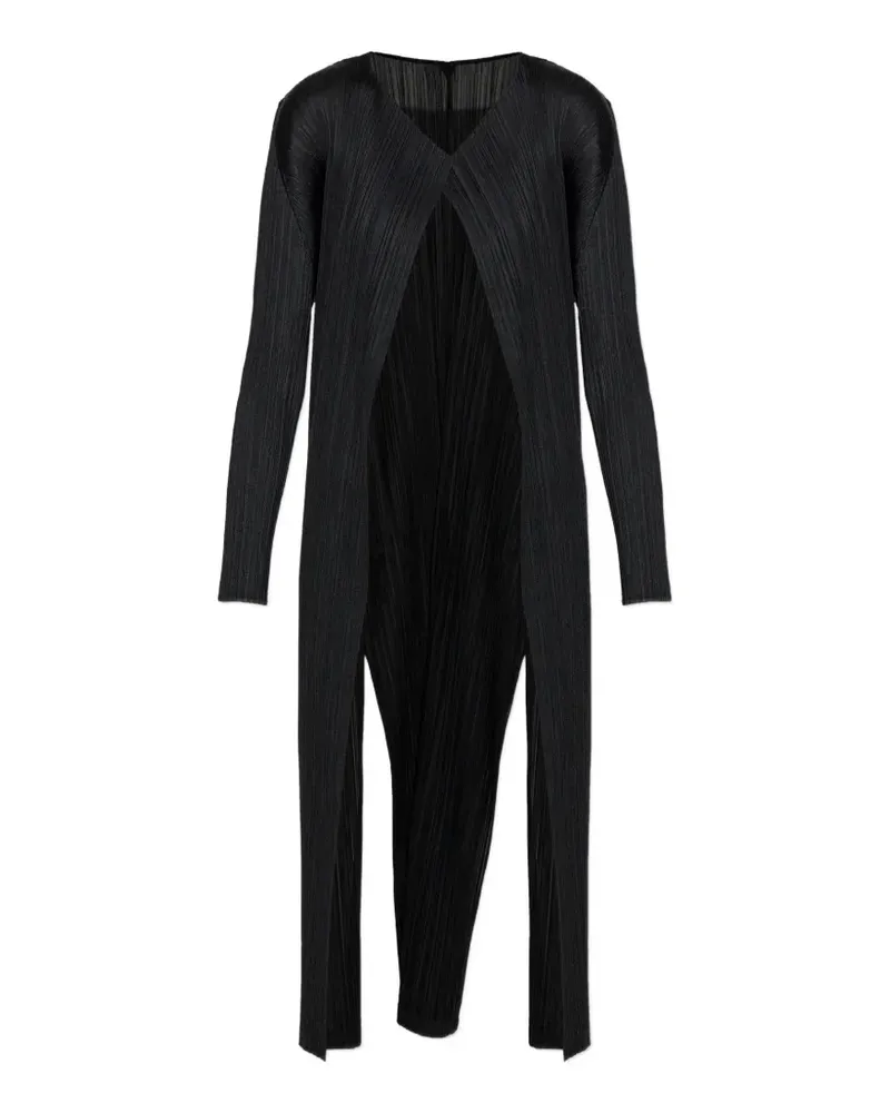 Issey Miyake pleated cardigan - Schwarz Schwarz