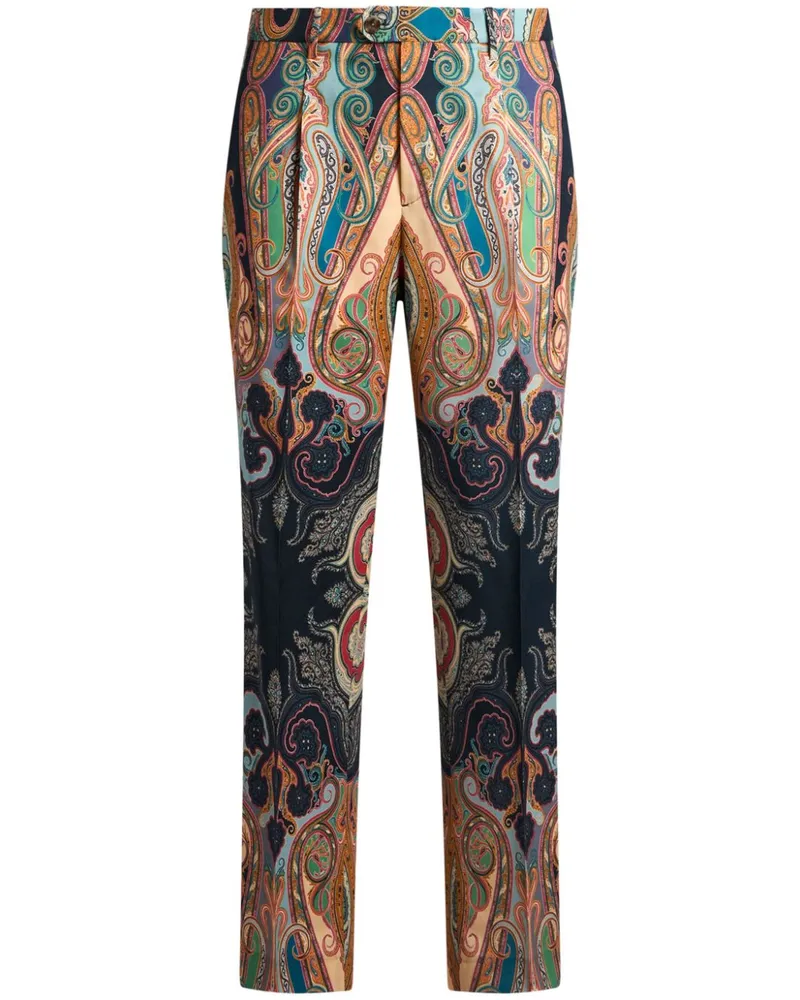Etro Hose mit Paisley-Print - Nude Nude