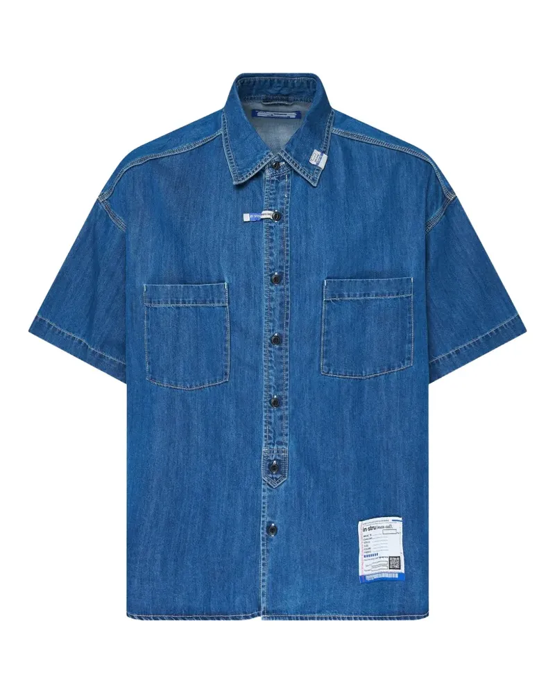 MIHARAYASUHIRO short-sleeve work shirt - Blau Blau
