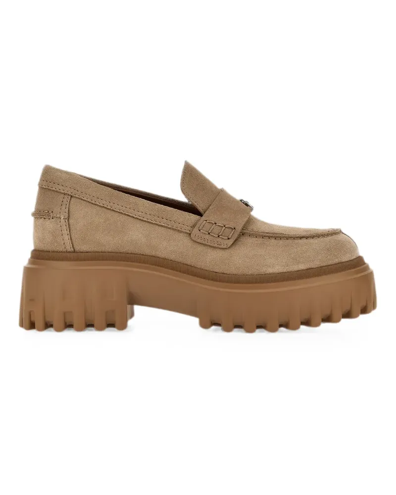 Hogan H700 Loafer mit Profilsohle - Nude Nude