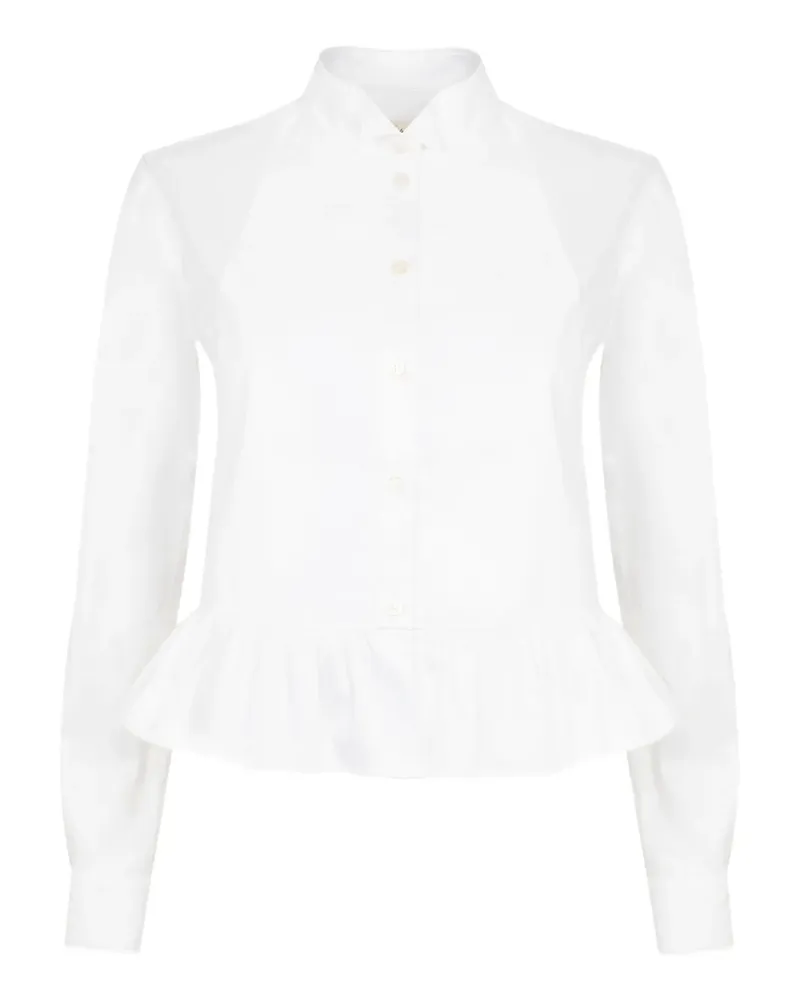 Temperley London June Hemd mit Schößchen - Weiß Weiß