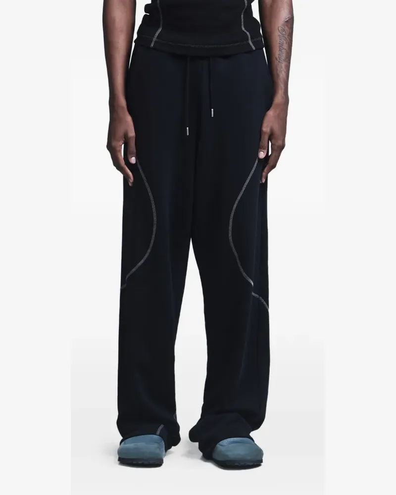 Saul Nash contrast-stitch track pants - Schwarz Schwarz