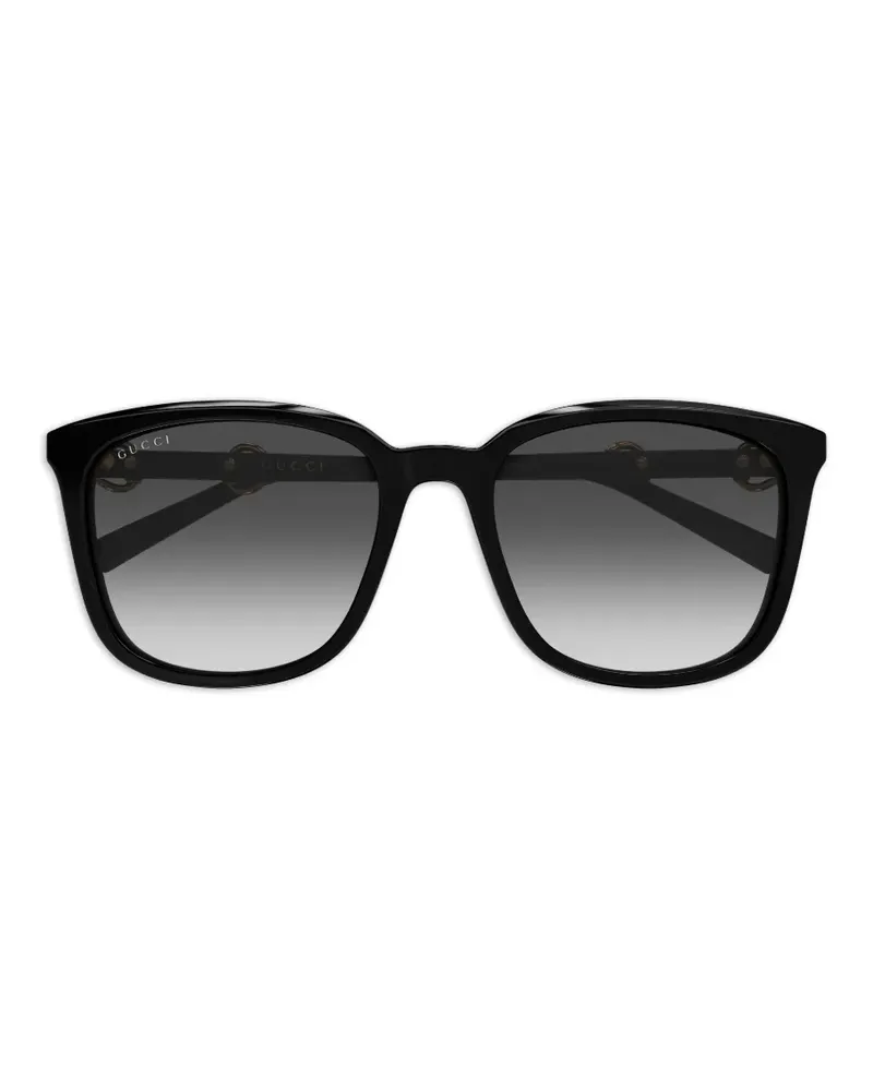 Gucci horsebit-detail sunglasses - Schwarz Schwarz