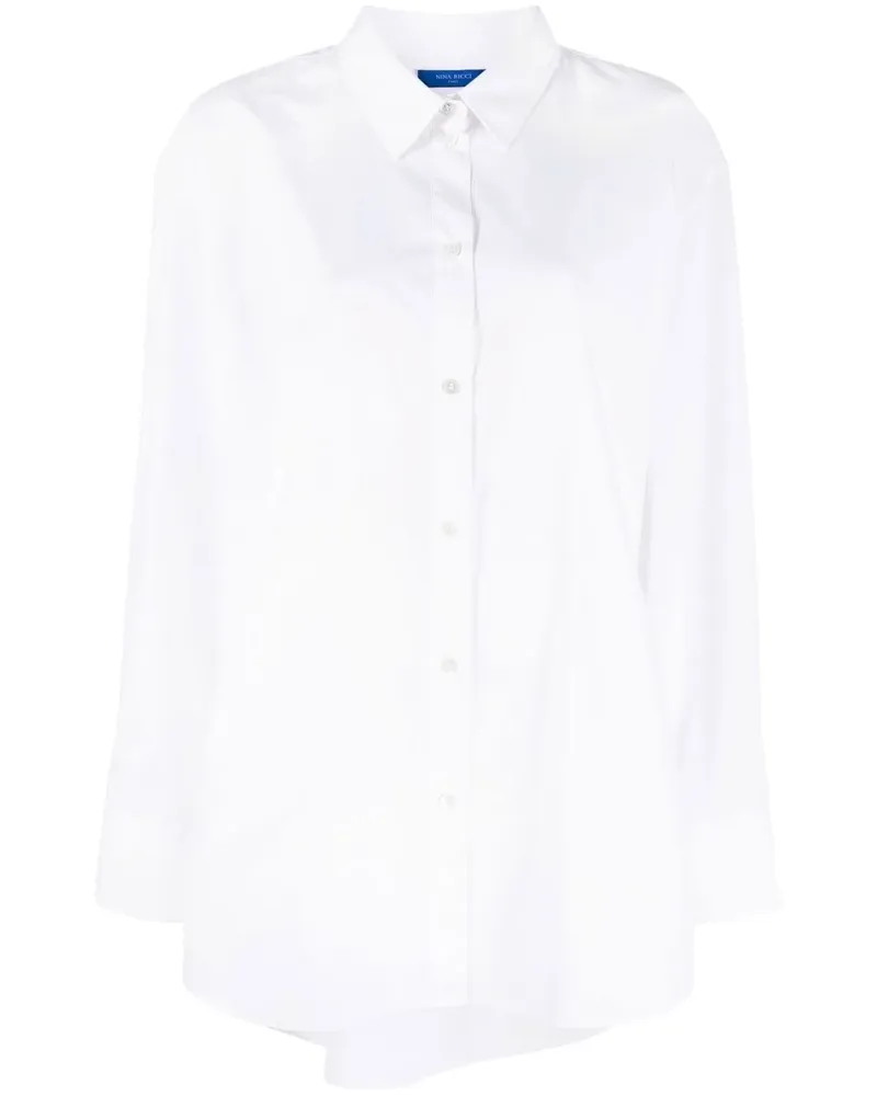 Nina Ricci Hemd mit Logo-Stickerei - Weiß Weiß