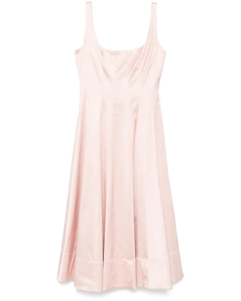 STAUD Wells Midikleid - Rosa Rosa