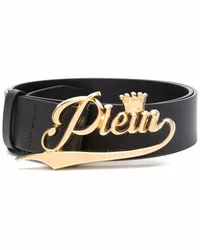 Philipp Plein King Plein Gürtel Schwarz