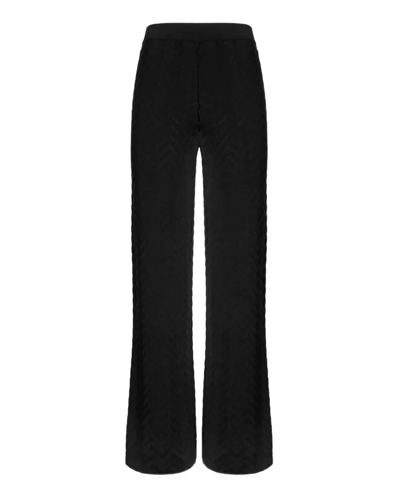 Missoni Hose mit Zickzackmuster - Schwarz Schwarz