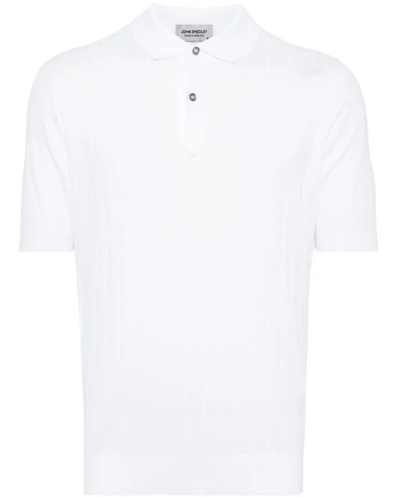 John Smedley Leeshaw Poloshirt - Weiß Weiß