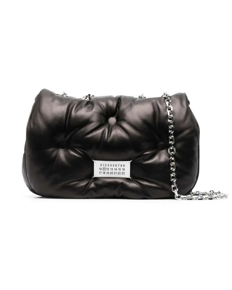 Maison Margiela Kleine Glam Slam Schultertasche - Schwarz Schwarz
