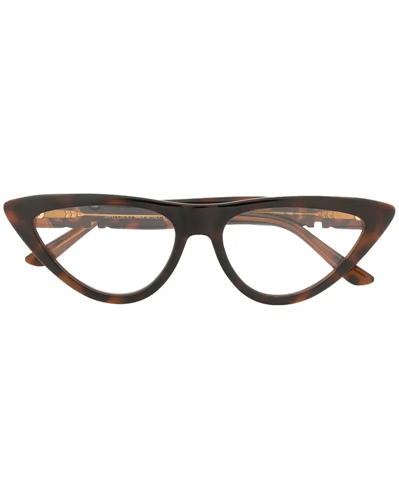 Jimmy Choo Brille mit Oversized-Gestell - Braun Braun