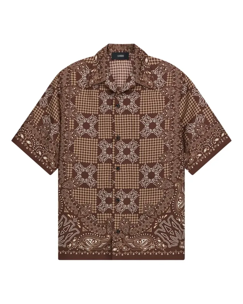 Amiri MA Check Camp Hemd - Braun Braun