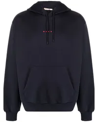 Marni Hoodie mit Logo-Print Blau