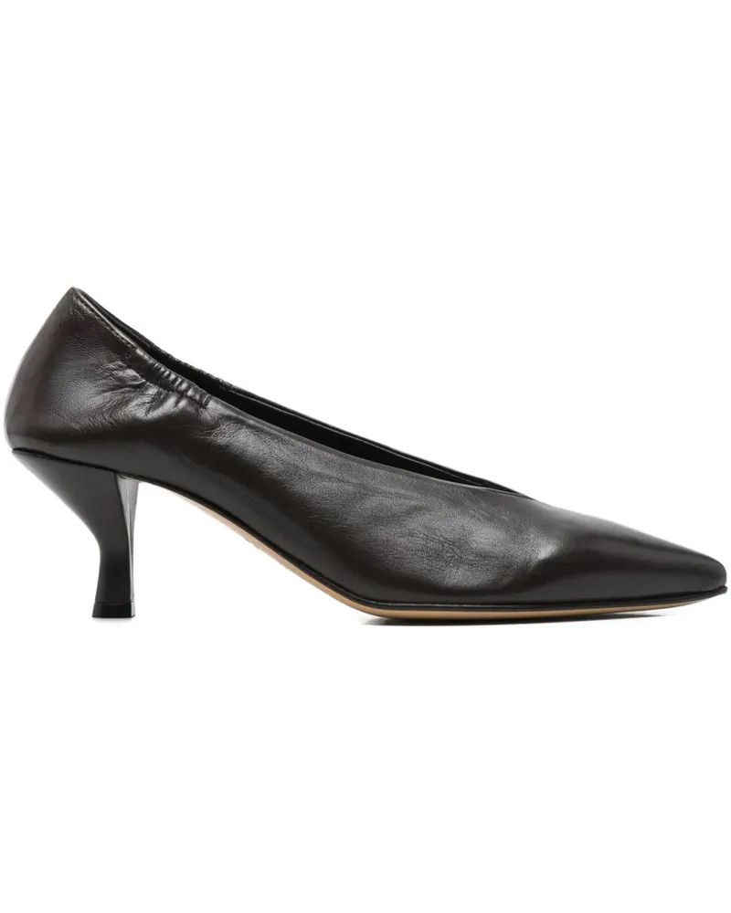 POMME D'OR pointed leather pumps - Braun Braun