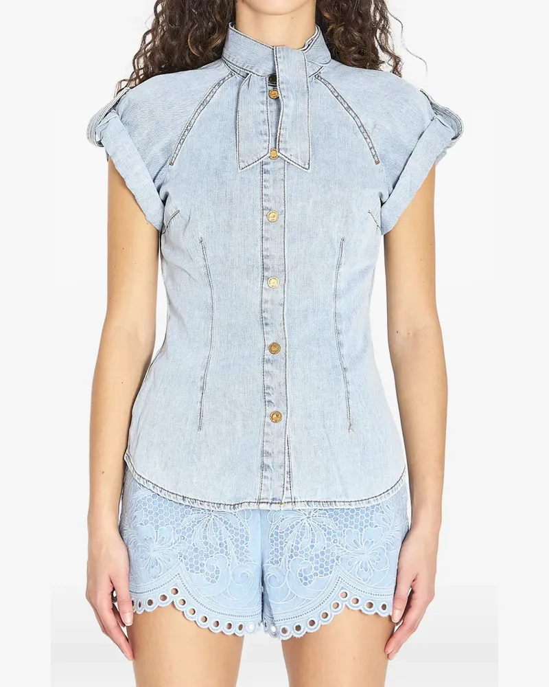 Zimmermann tie-neck shirt - Blau Blau