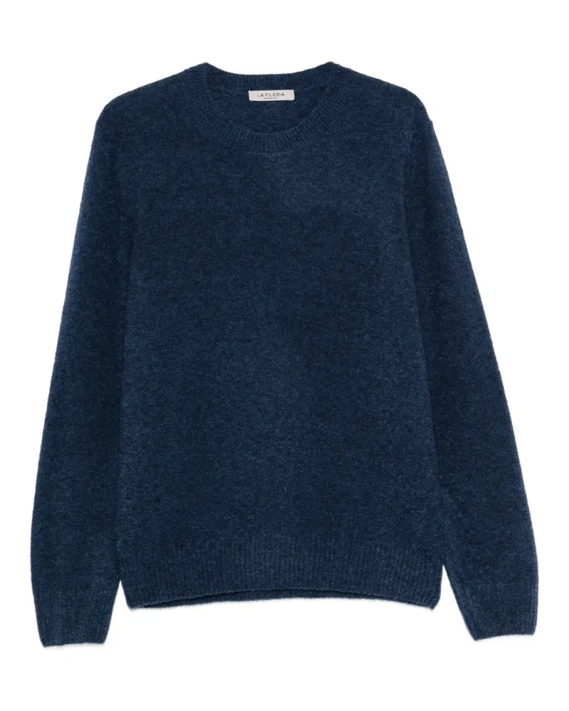 La Fileria Pullover aus Bouclé-Strick - Blau Blau
