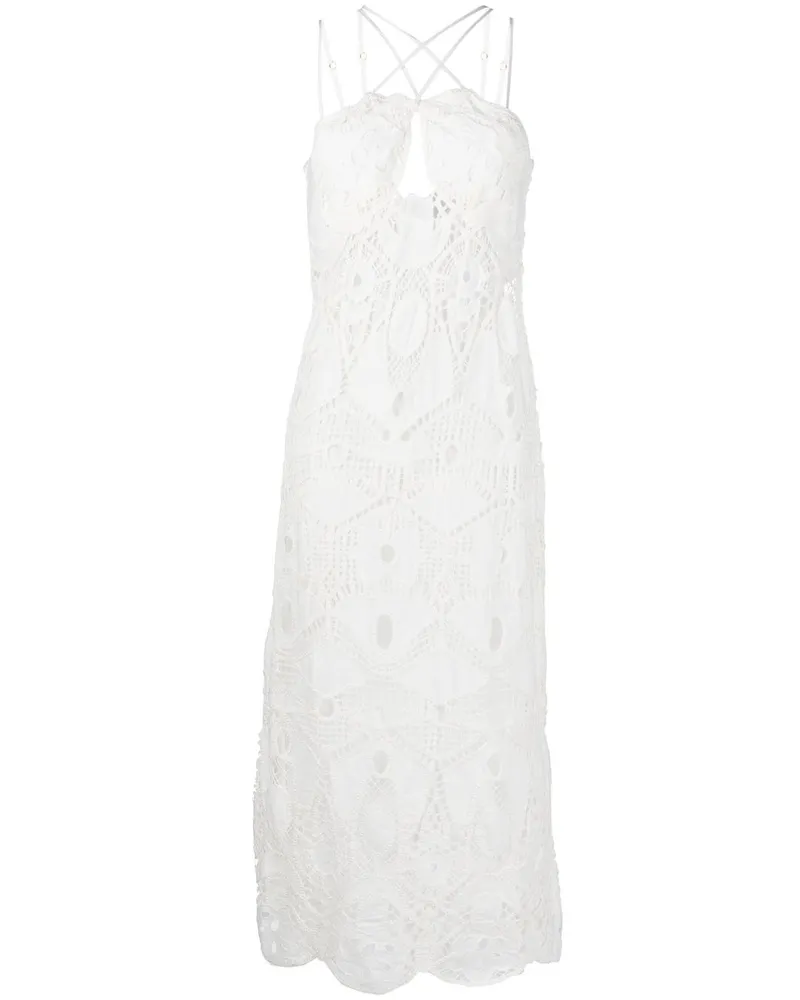 Cult Gaia Everly Spitzenkleid - Weiß Weiß