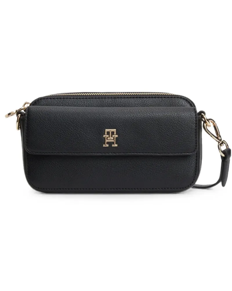 Tommy Hilfiger logo-plaque shoulder bag - Schwarz Schwarz