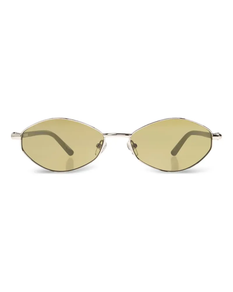 Jacquemus Sonnenbrille mit ovalem Gestell - Silber Silber