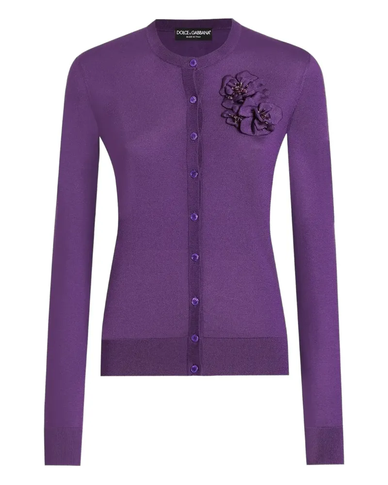 Dolce & Gabbana Cardigan aus Seide - Violett Violett