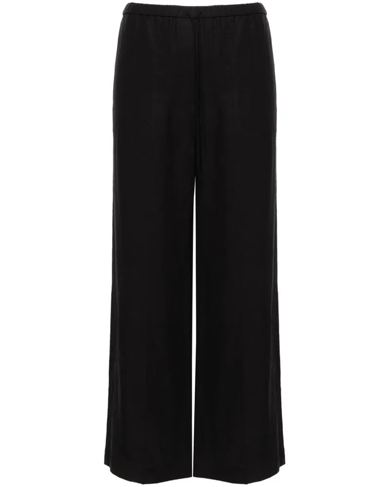 Totême Weite Tally High-Waist-Hose - Schwarz Schwarz
