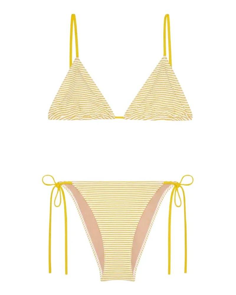 LIDO striped triangle-cup bikini - Gelb Gelb