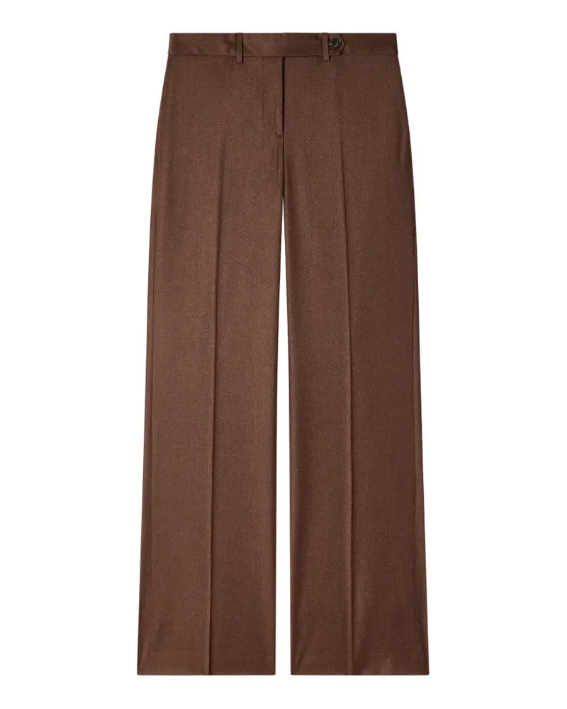 Paul Smith Bootcut-Hose aus Woll-Kaschmir-Flanell - Braun Braun