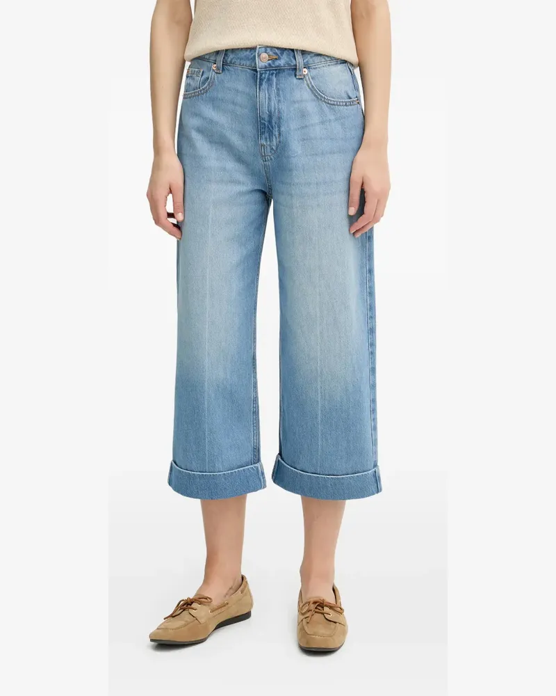 Benetton Jeans mit Umschlag - Blau Blau