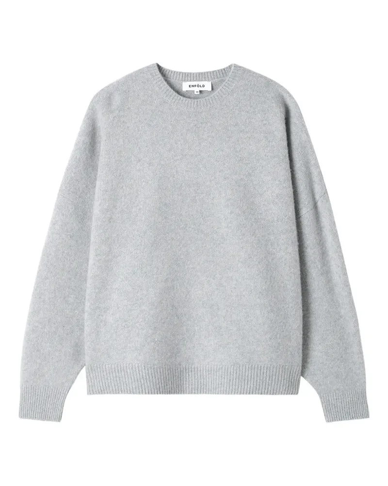 ENFÖLD crew-neck wool sweater - Grau Grau