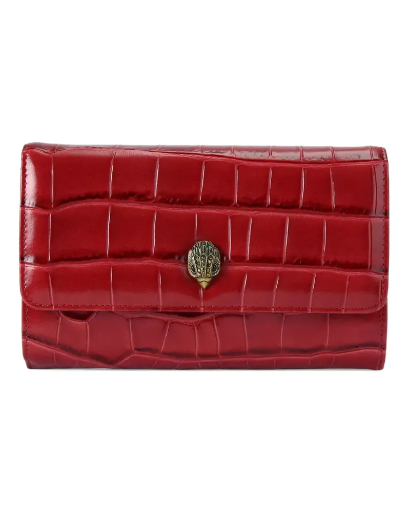 Kurt Geiger Portemonnaie mit Kroko-Optik - Rot Rot