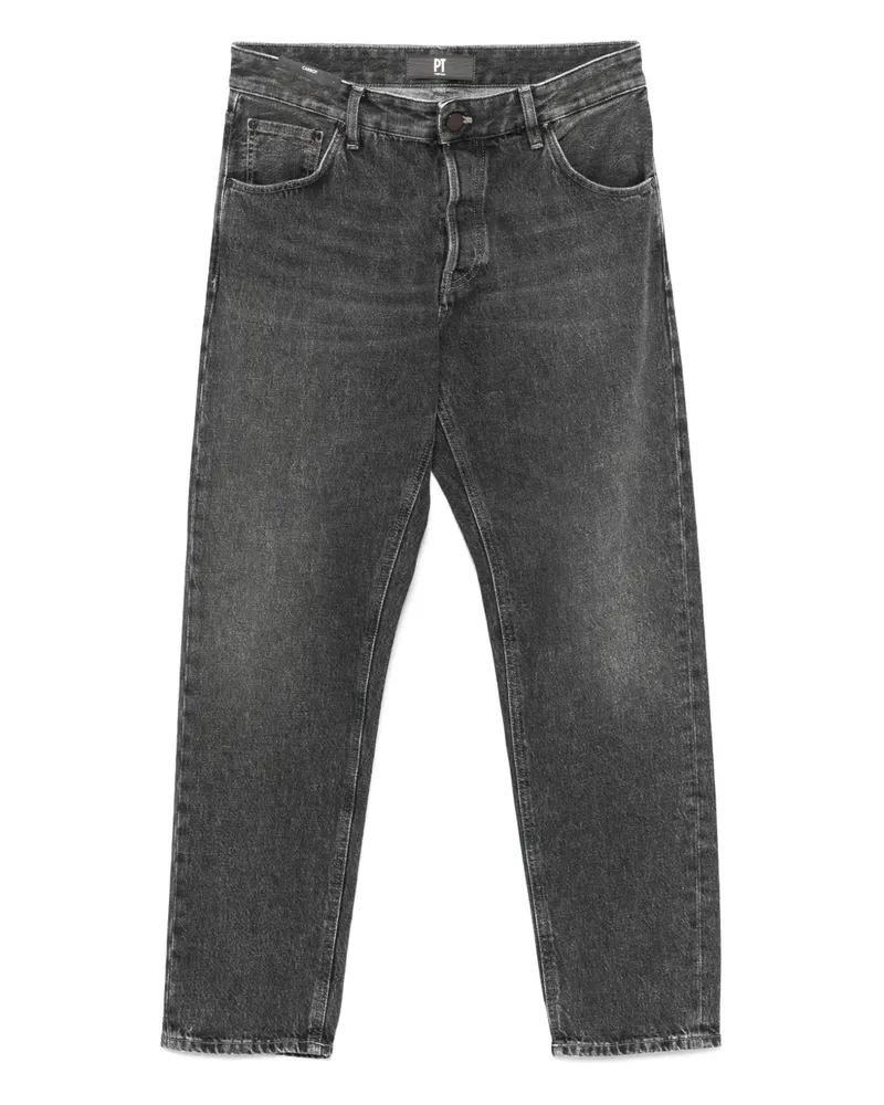 PT TORINO Jeans mit Logo-Patch - Grau Grau