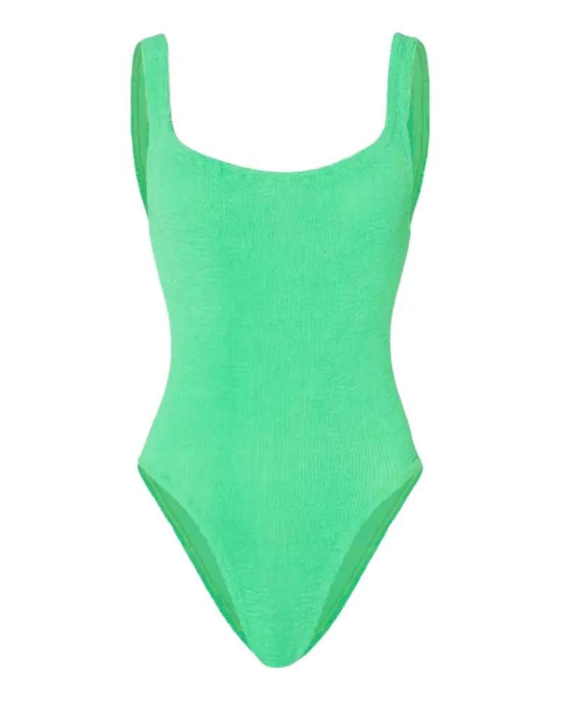 Hunza G Eckiger Badeanzug - Grün Grün