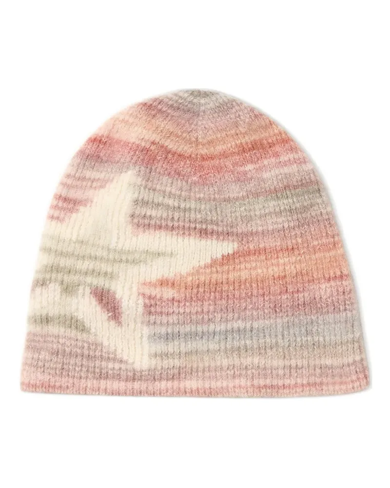 Perfect Moment Gestreifte Beanie - Nude Nude