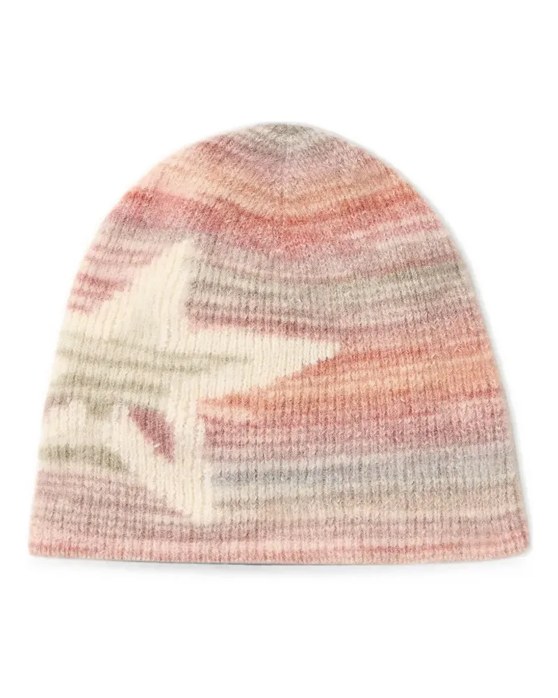 Perfect Moment Gestreifte Beanie - Nude Nude