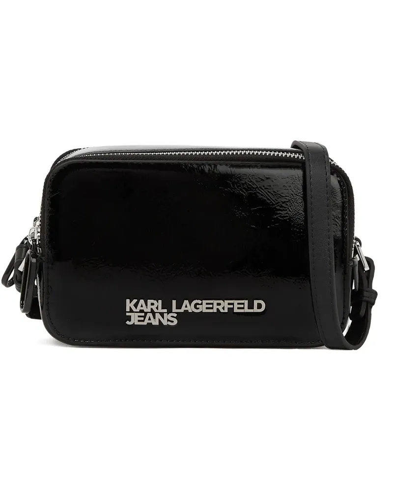 Karl Lagerfeld Umhängetasche mit Logo - Schwarz Schwarz