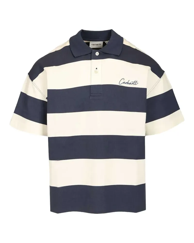 Carhartt WIP Gestreiftes Delray Poloshirt - Blau Blau