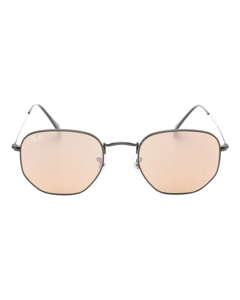 Ray Ban geometric-frame sunglasses - Grau Grau