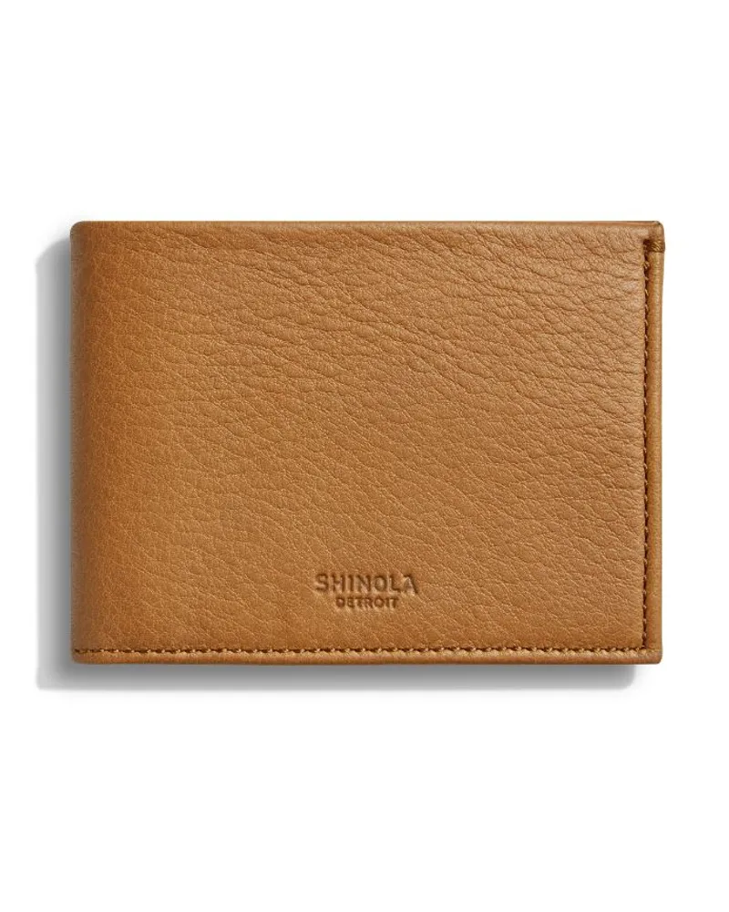 SHINOLA Kartenetui mit Logo-Prägung Braun