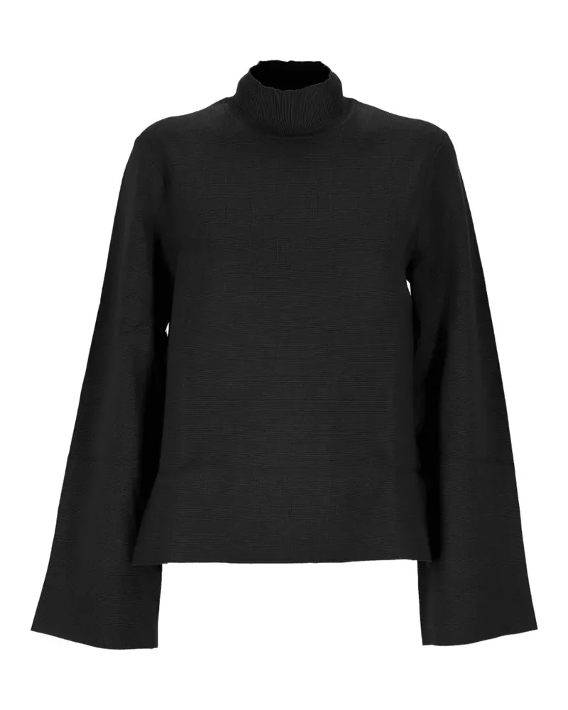 Filippa K Milano Pullover mit Stehkragen und ausgestellten Ärmeln - Schwarz Schwarz