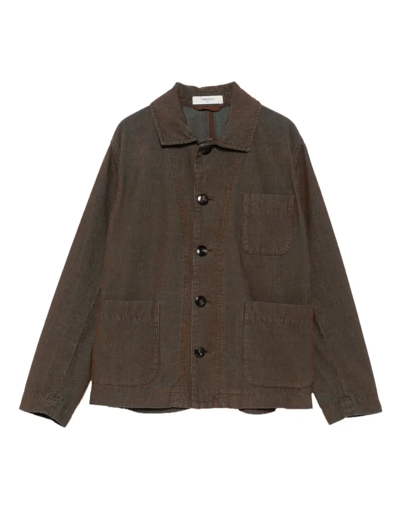 CIRCOLO 1901 Cordjacke mit Knopfleiste - Braun Braun